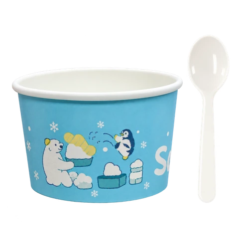 Snowflake ice bowl + spoon
